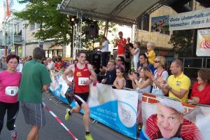 TSG-Läufer Matthias Müller  beim Altstadtlauf in Weinheim